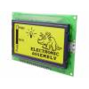 Display: LCD graphical STN Positive 128x64 yellow-green LED