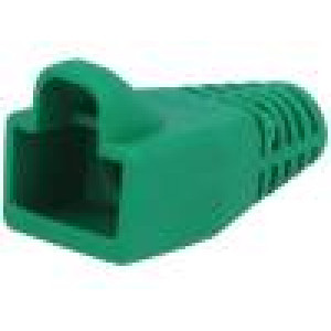 Krytka vidlice RJ45 barva zelená 6mm