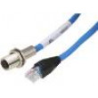 Adaptér RJ45 vidlice, M12 zásuvka PIN:4 přímý kód D-Ethernet