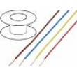 Kabel LgY licna Cu 0,35mm2 PVC oranžovo-bílá 300/500V