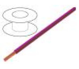 Kabel LgY Cu 0.5mm2 PVC pink-brown 300/500V