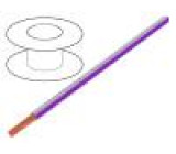 Kabel LgY Cu 0.75mm2 PVC white-violet 300/500V