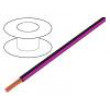Kabel LgY Cu1mm2 PVC black-pink 300/500V