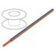 Kabel LgY licna Cu 1mm2 PVC modro-oranžová 300/500V