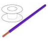 Kabel TLY licna Cu 0,12mm2 PVC fialová 150V
