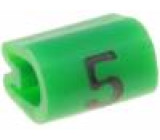 Kabelové značky pro kabely a vodiče Symbol štítku:5 2,5÷4mm