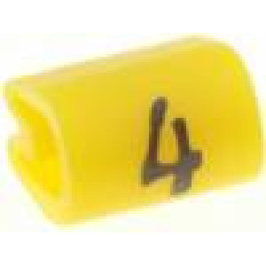 Kabelové značky pro kabely a vodiče Symbol štítku:4 PVC