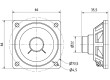 Reproduktor 8W 4Ω 150÷20000Hz Intenzita zvuku:87dB 60mm IP65