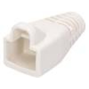 Krytka vidlice RJ45 barva bilá 6mm