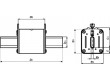 Pojistka tavná gG keramická, průmyslová 35A 500VAC 440VDC NH1