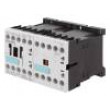 Stykač: 4-pólový NO x4 110VAC 6A na panel,na přípojnici DIN