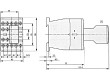 Stykač: 3-pólový NO x3 Pomocné kontakty: NC 400VAC 12A DILM12