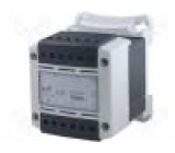 Transformátor bezpečnostní 400VA 230VAC 12V IP20 Montáž: DIN