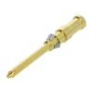 Kontakt vidlice slitina mědi zlacený 0,75mm2 18AWG 10A 250V