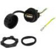 Kabel-adaptér USB A zásuvka, USB A vidlice 1310 V: USB 2.0