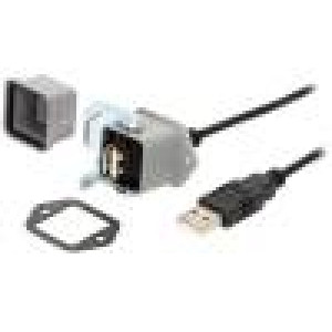 Kabel-adaptér USB 2.0,s ochrannou krytkou 3m Provedení: přímý