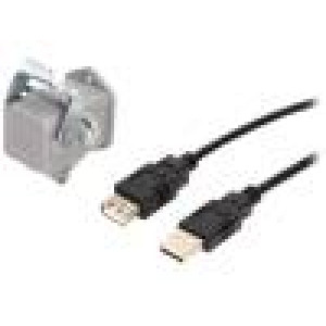 Kabel-adaptér USB 2.0,s ochrannou krytkou 3m Provedení: přímý