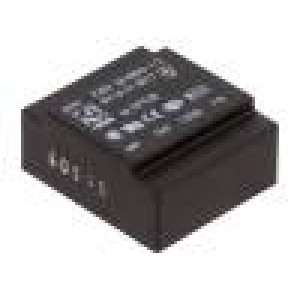 Transformátor: zalévaný 1VA 230VAC 15V 67mA Montáž: PCB 50g