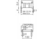 Mikrospínač 1-polohové SPST-NO 0,05A/24VDC THT 2,5N 10x10mm