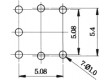 Mikrospínač 1-polohové SPST-NO 0,05A/12VDC THT LED 5V DC