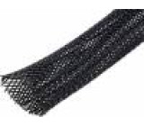 HLB15 Polyesterové opletení polyester Dl:10m černá