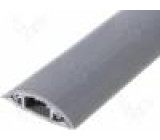 RD-40 Uzavřené kabelové lišty Dl:1m šedá Mat: PVC 85°C