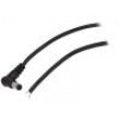 Kabel 2x0,5mm2 vodiče,DC 2,35/0,7 zástrčka úhlový černá 1,5m