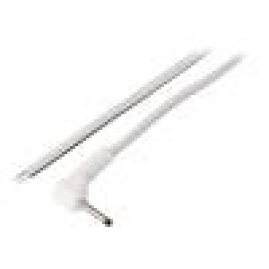 Kabel 2x0,5mm2 vodiče,DC 2,35/0,7 zástrčka úhlový bílá 1,5m