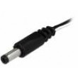 Kabel 2x0,5mm2 vodiče,DC 4,8/1,7 zástrčka přímý černá 1,5m