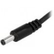 Kabel 2x1mm2 vodiče,DC 4,8/1,7 zástrčka přímý černá 1,5m