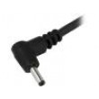 Kabel 2x1mm2 vodiče,DC 5,5/1,7 zástrčka úhlový černá 1,5m