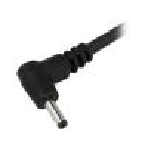 Kabel 2x1mm2 vodiče,DC 5,5/1,7 zástrčka úhlový černá 1,5m