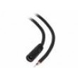 Kabel 2x1mm2 vodiče,DC 5,5/2,1 zásuvka přímý černá 1,5m