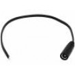 Kabel 2x0,5mm2 vodiče,DC 5,5/2,5 zásuvka přímý černá 1,5m