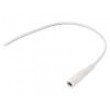 Kabel 2x0,5mm2 vodiče,DC 5,5/2,5 zásuvka přímý bílá 1,5m