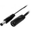 Kabel 2x0,5mm2 DC 5,5/2,1 zástrčka,DC 5,5/2,1 zásuvka přímý
