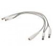 Kabel 2x0,5mm2 DC 5,5/2,1 zástrčka x4,DC 5,5/2,5 zásuvka