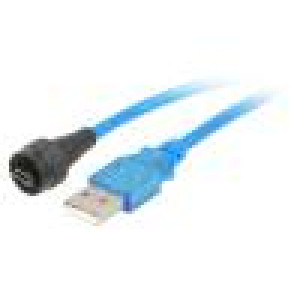 Kabel USB 2.0 USB A mini vidlice,USB A vidlice 1m IP67