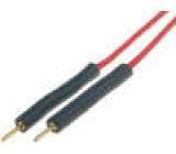 Měř.přísl: propojovací kabel 2A 70VDC barva červená 220um2