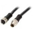Kabel: pro snímače/automatizaci PIN: 4 1m zástrčka 3A PVC 30V