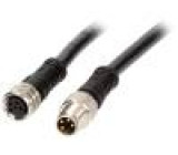 Kabel: pro snímače/automatizaci PIN: 4 1m zástrčka 3A PVC 30V