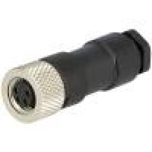 Konektor M8 zásuvka PIN:4 zástrčka Nano-Change 4A 60V IP67