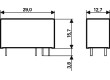 RT214024 Relé elektromagnetické SPDT Ucívky:24VDC 12A/250VAC 1,44kΩ