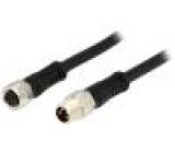Kabel pro snímače/automatizaci M8-M8 vidlice zásuvka PIN:4