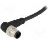Konektor M12 2m vidlice PIN:4 úhlové 90° zástrčka vodiče PVC