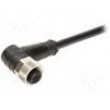 Konektor M12 5m zásuvka PIN:4 úhlové 90° zástrčka vodiče TPU