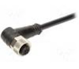 Konektor M12 5m zásuvka PIN:4 úhlové 90° zástrčka vodiče TPU