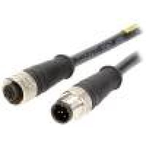 Kabel: pro snímače/automatizaci PIN: 5 zástrčka PVC 60V 10m