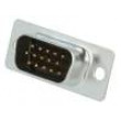 D-Sub HD PIN: 15 zástrčka vidlice na kabel pájení Barva: černá