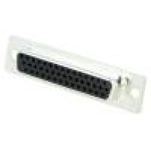 D-Sub HD PIN: 44 zástrčka zásuvka na kabel pájení Barva: černá